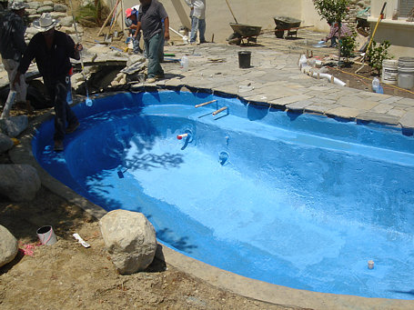 Aqua Proof used to waterproof a large pond