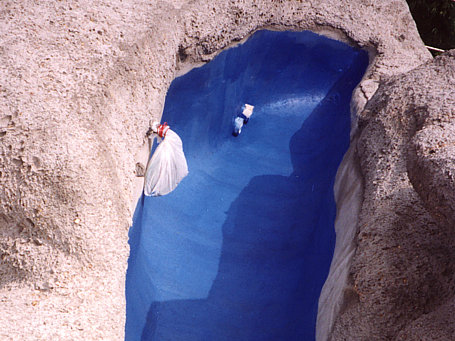 Aqua Proof used to waterproof a large pond